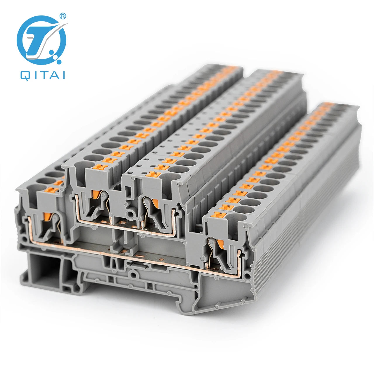 QPT2.5/ 2-2 Double-Layer Spring High Quality Industrial Electrical Din Rail Connector Terminal Strip Terminal Blocks