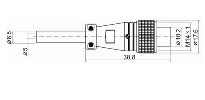 P12F-2A Power and Microwave Connectors with Copper Contacts 125V Rated for Automotive and Wire Connections