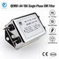 QEMB1-A4-10A 10A Single Phase Mains EMI Filter Differential dimension drawing
