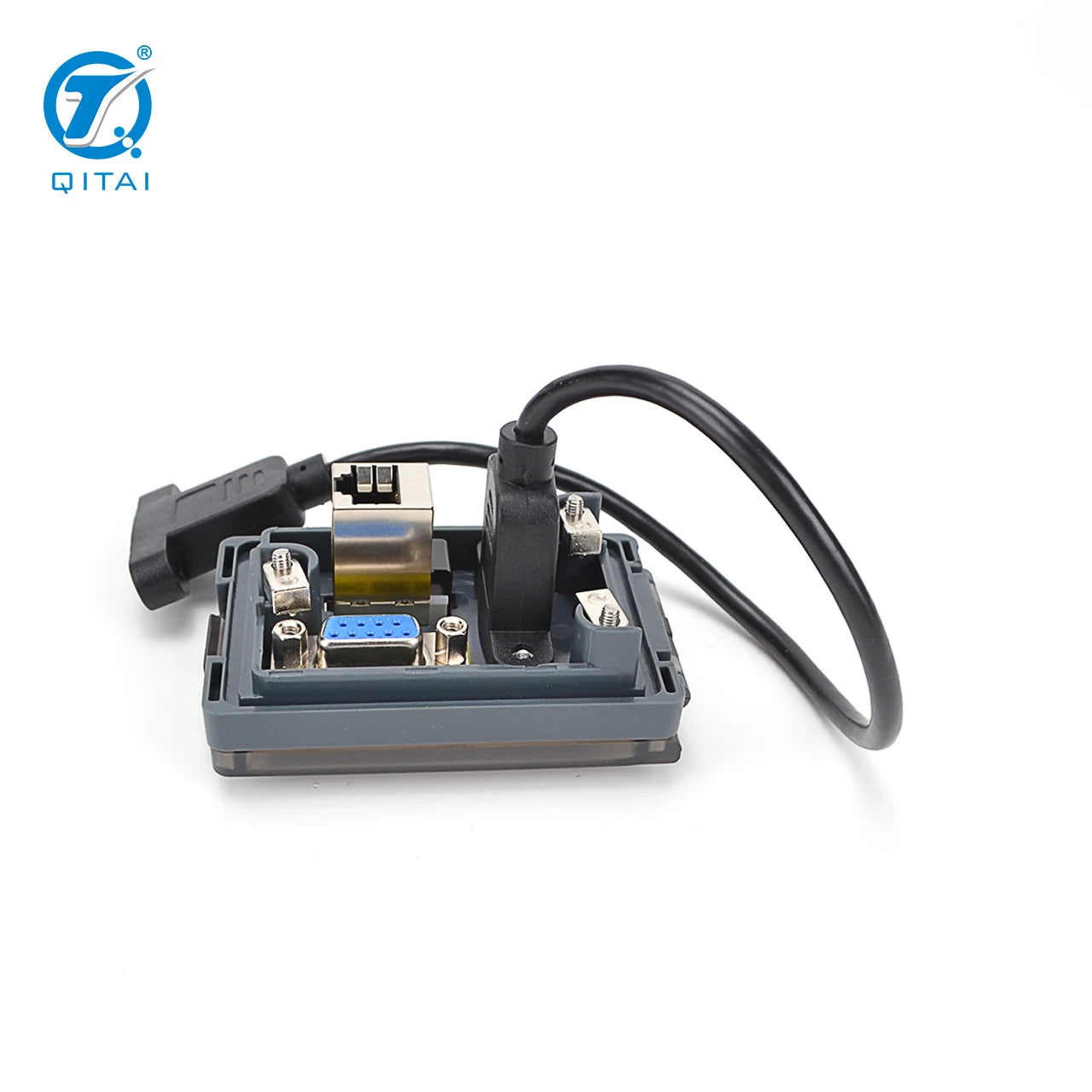 QH420-3 PC Material Panel Waterproof Box IP54 Smart Power 20A RJ45 European Plug Socket Outlet Control Enclosure
