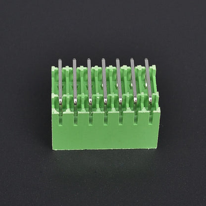 QSDA-381R-2X7P Wholesale Dual Rows 7pins Green Male Pluggable Terminal Block 3.81mm PCB Terminal Block Connectors 2-24P