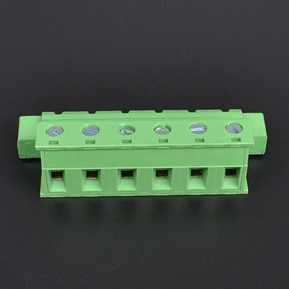 QPS-762S-6P 7.62mm Pitch 6 Pin Male and Female Wire Connector Screw Plug-in PCB Terminal Block with Flange