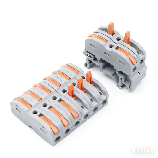 KV211 Easy Single Wire 1 Pole  250V and 32A LED Lights Wiring Quick Push Press Connectors Quick-insert Push-type Terminals