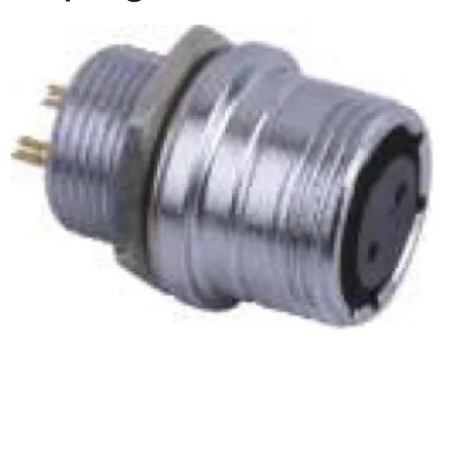 P20F-2B  PC Pipe Cable Type Backward Installed Plug a 20mm 250V Metal Circular Aviation Connector Waterproof  2-14 PIN
