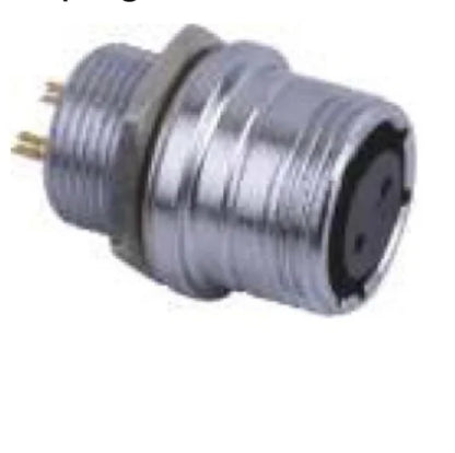 P20F-2B  PC Pipe Cable Type Backward Installed Plug a 20mm 250V Metal Circular Aviation Connector Waterproof  2-14 PIN