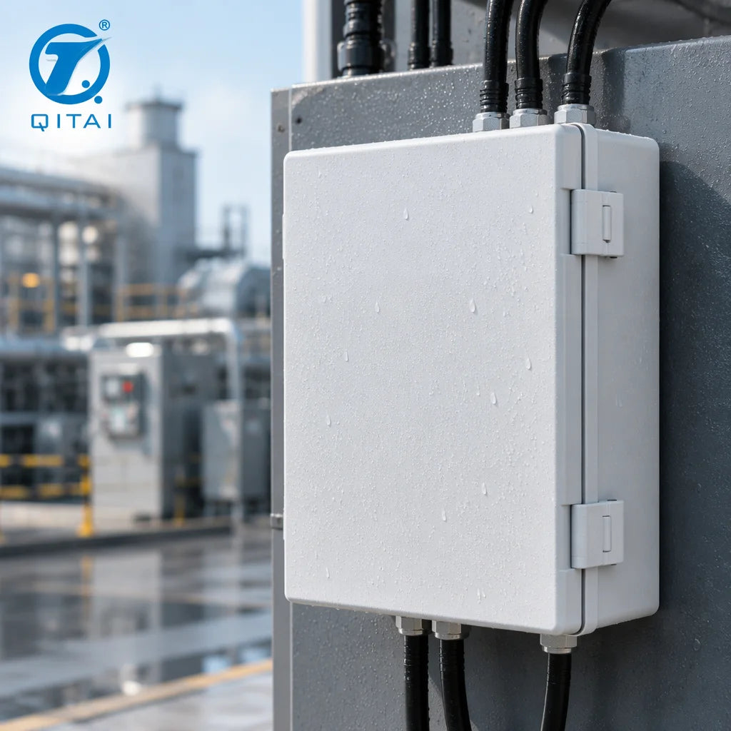 MG Series Weatherproof ABS Plastic Enclosure IP66 Industrial Control Box with Plastic Latch and Hinge for Outdoor Electrical