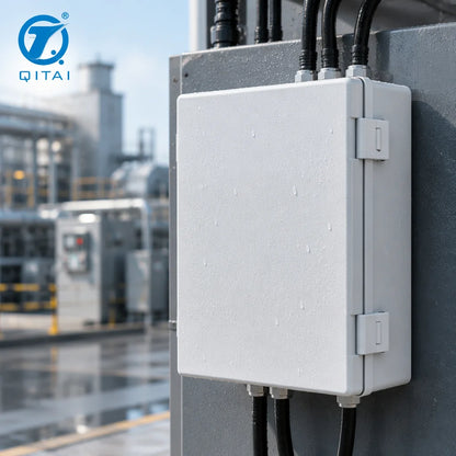 MG Series Weatherproof ABS Plastic Enclosure IP66 Industrial Control Box with Plastic Latch and Hinge for Outdoor Electrical