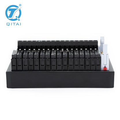 QITAI QMY416-P Input Output DC24V Relay Module 4 SSR PLC Terminal Blocks 16 Channel Bits 1A 11-20 AWG Screw Connection