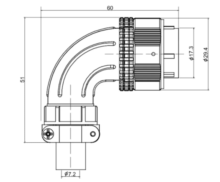 PT20F-14D  Waterproof Dustproof Industrial Plug Multicore Connector 2/3/4/5/6/7/8/9/10/12/14 Pin Circular Aviation Connector