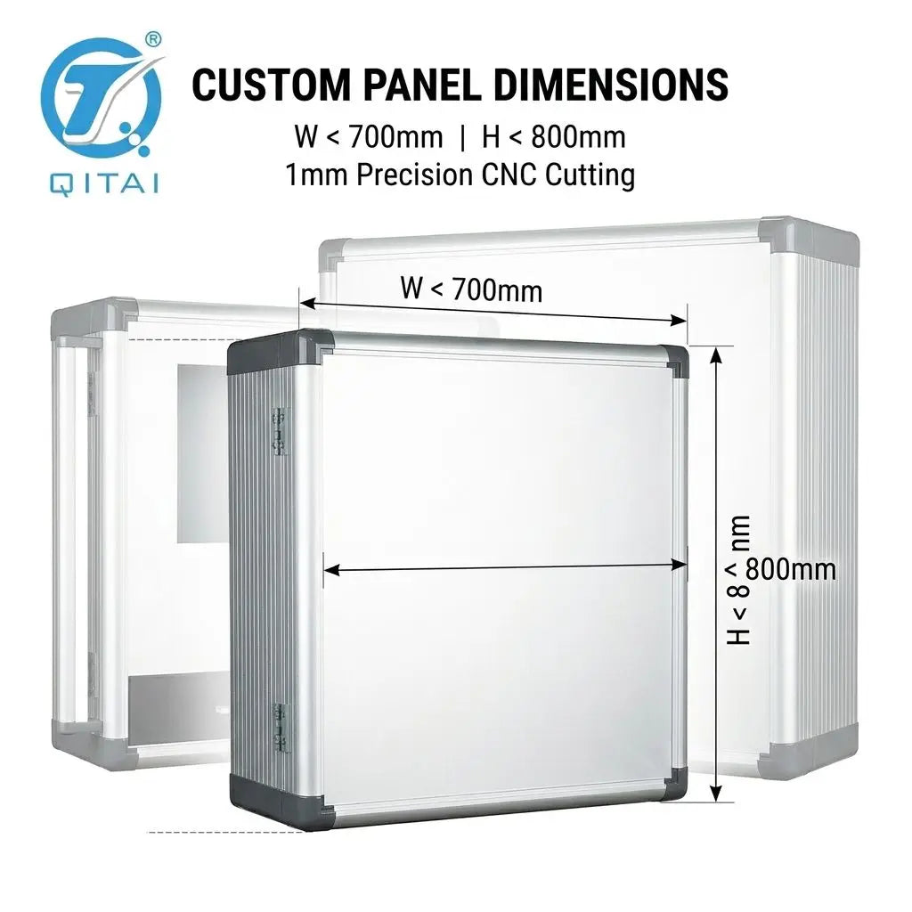 QT Series 60-180mm Industrial HMI Aluminum Control Box IP65 Waterproof Customizable Panel Enclosure for Automation Control
