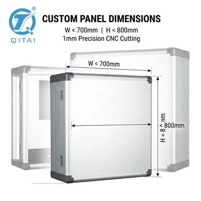 QT Series 60-180mm Industrial HMI Aluminum Control Box IP65 Waterproof Customizable Panel Enclosure for Automation Control