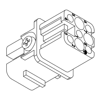 HD-007-FC Heavy Duty Connector Crimp Termination Screw Connectors Plug Female Connector for Heavy Duty Equipment