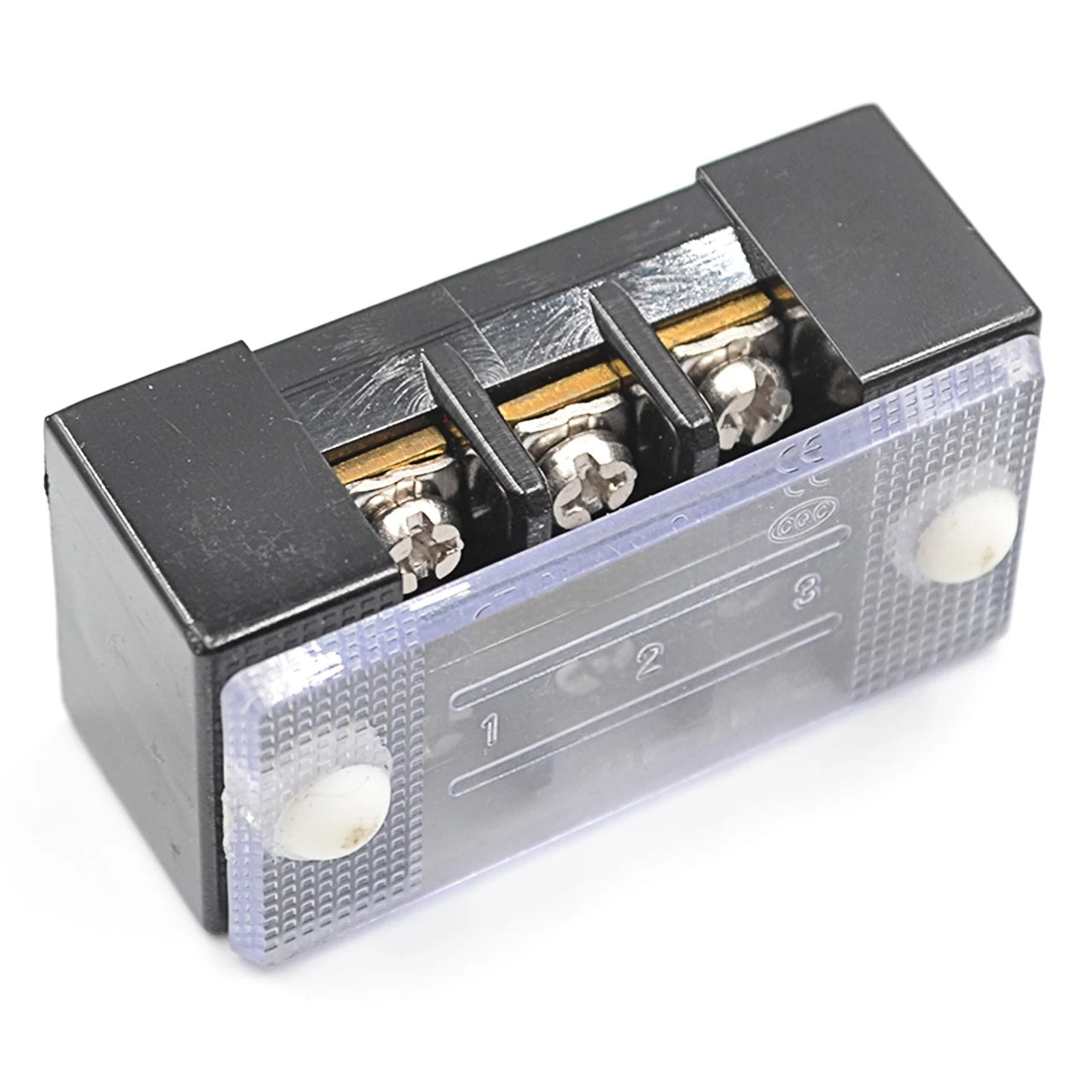 QTB-1003 Terminal Block Screw Terminal Electrical Terminal Strip Wire Connector Block 3-Pole Terminal Block