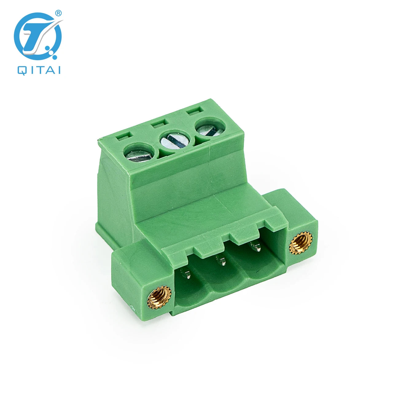 QPS-508S-3P 3 Pole 5.08mm Pitch PCB Mount Screw Terminal Block Connector for PCB Wiring Printed Circuit Board Terminal