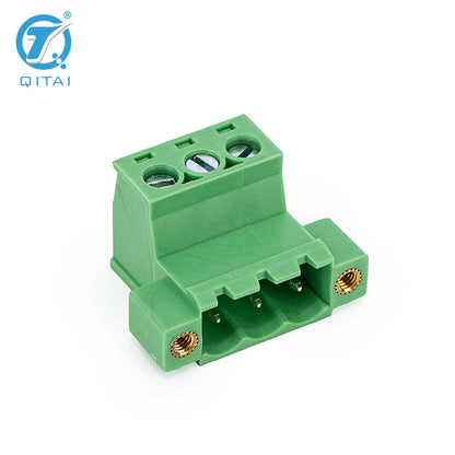 QPS-508S-3P 3 Pole 5.08mm Pitch PCB Mount Screw Terminal Block Connector for PCB Wiring Printed Circuit Board Terminal