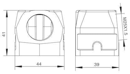 H2M-SK Heavy Duty Connector Compact Series Top Entry Protective Hoods