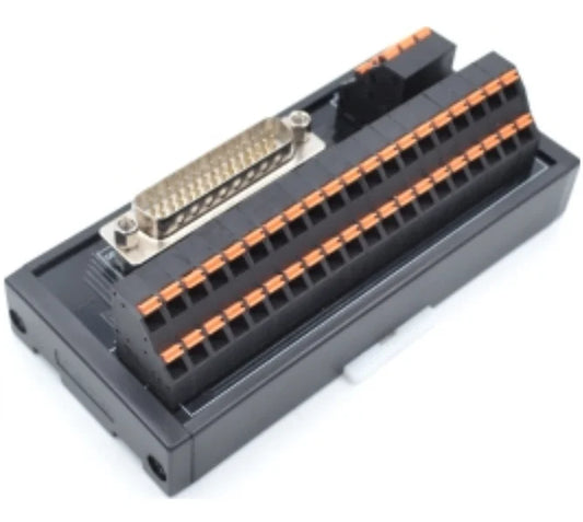 QMT049SL Spring Type 37 PIN Male PLC Terminal Station Automotive Terminal Block Module Brass Contact DC24V AWG16 2A Max Current