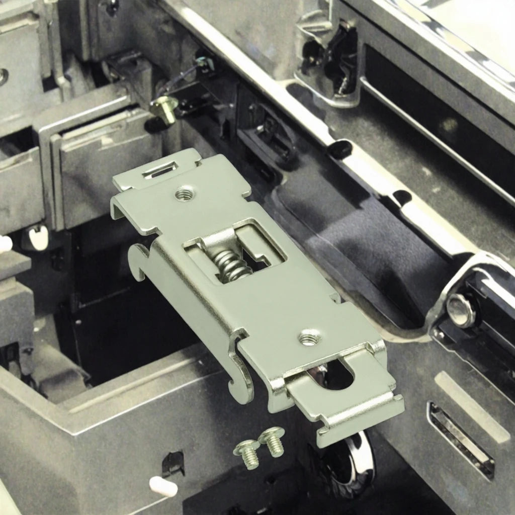 MH-02 Stainless Steel DIN Rail 35mm Bracket Metal PCB Mounting Adapter Control Board Adapter Stainless Steel Housing Material