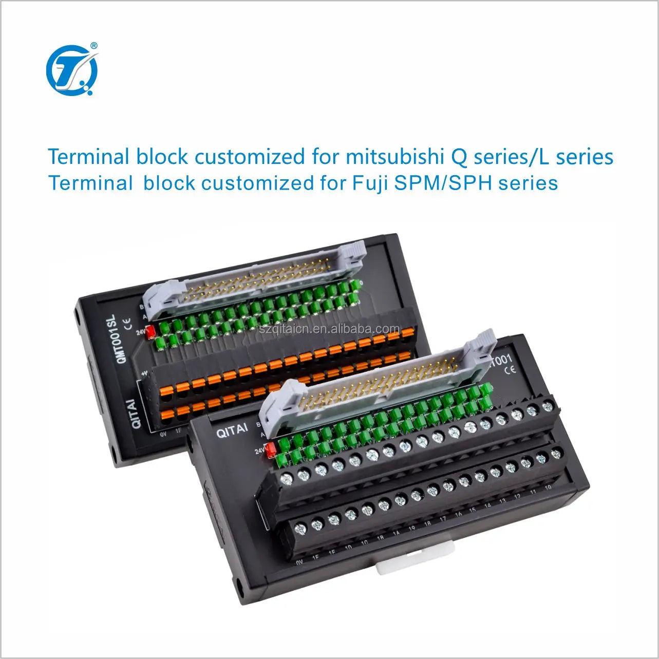 QMT001 DC24V 1A LED Light Terminal Block Customized for Fuji SPM/SPH Series PLC