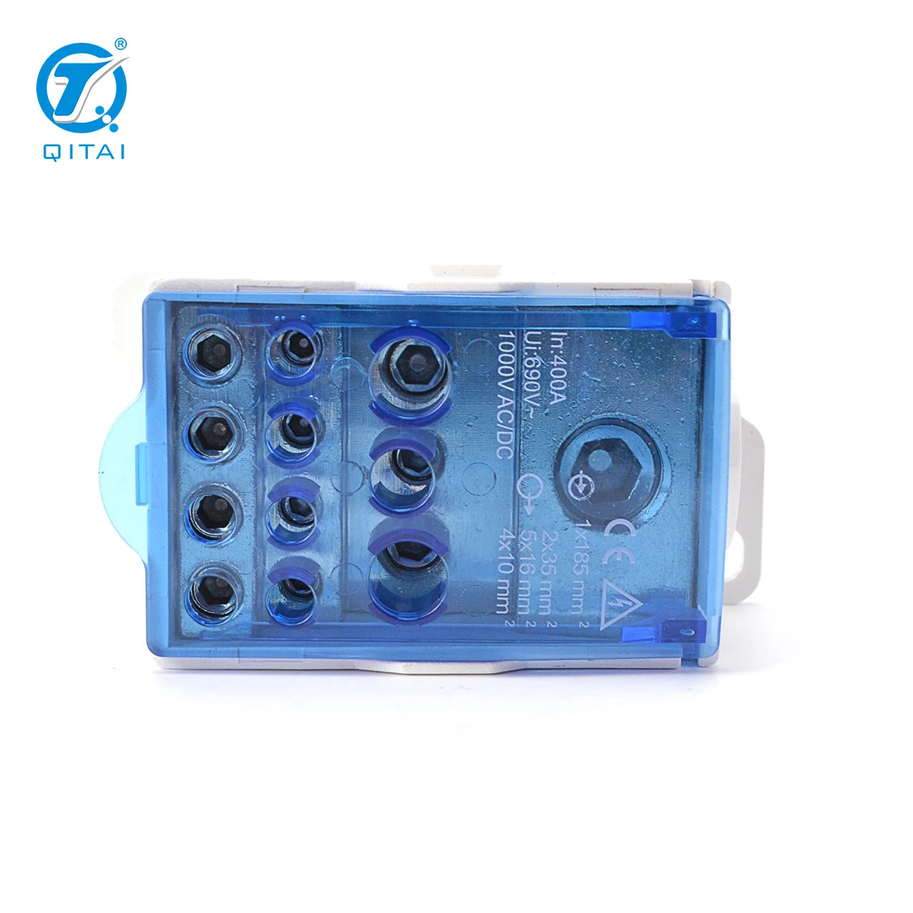 QFJ400A Single-Pole Brass Contact Terminal Junction Box 400A Power Distribution Block for Automotive Terminal Blocks