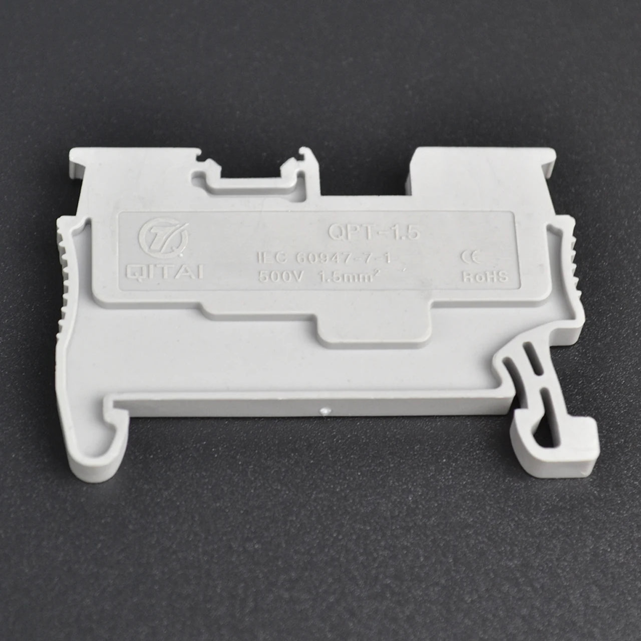 QPT1.5 Din Rail Plug-in Terminal Block with 2-Contacts Spring Type PA66 Material 2-Plug Terminal Blocks