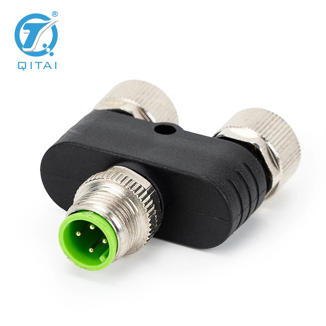 M12-M04 2xF04A Y Waterproof Cable Splitter 1Male to 2 Female 2 6 Pin Electric Bicycle Plug Signal Sensor Connector
