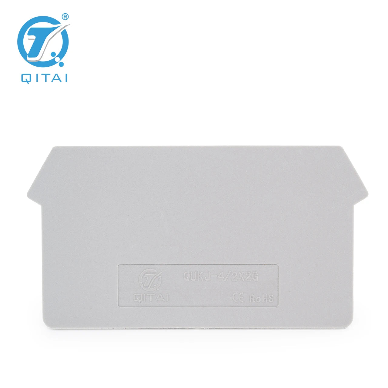QUKJ-4/2X2G Din Rail Terminal Blocks  End Cover Electrical Control Connection Terminal Block Accessories