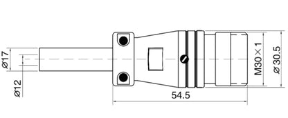 P28-2K   Butting Type Socket K 28mm 250V Metal Circular Aviation Connector Waterproof for Aviation 2-26 PIN