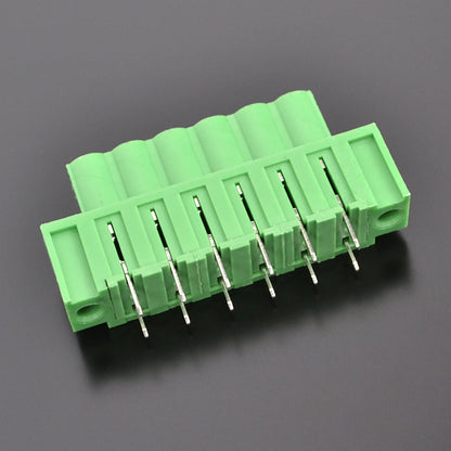 QSP-508VF-6P 5.08mm Pitch 6P PCB Terminal Block Connector Green Simple Cheap Durable  PCB Terminal Blocks Types With Flange