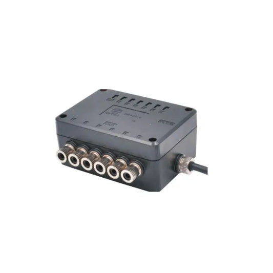 QB420M-8 Waterproof DIN Rail Terminal Block DC24V 1A PLC Module LED Light Connect Remote Control NPN/PNP 8-Inch Junction Box