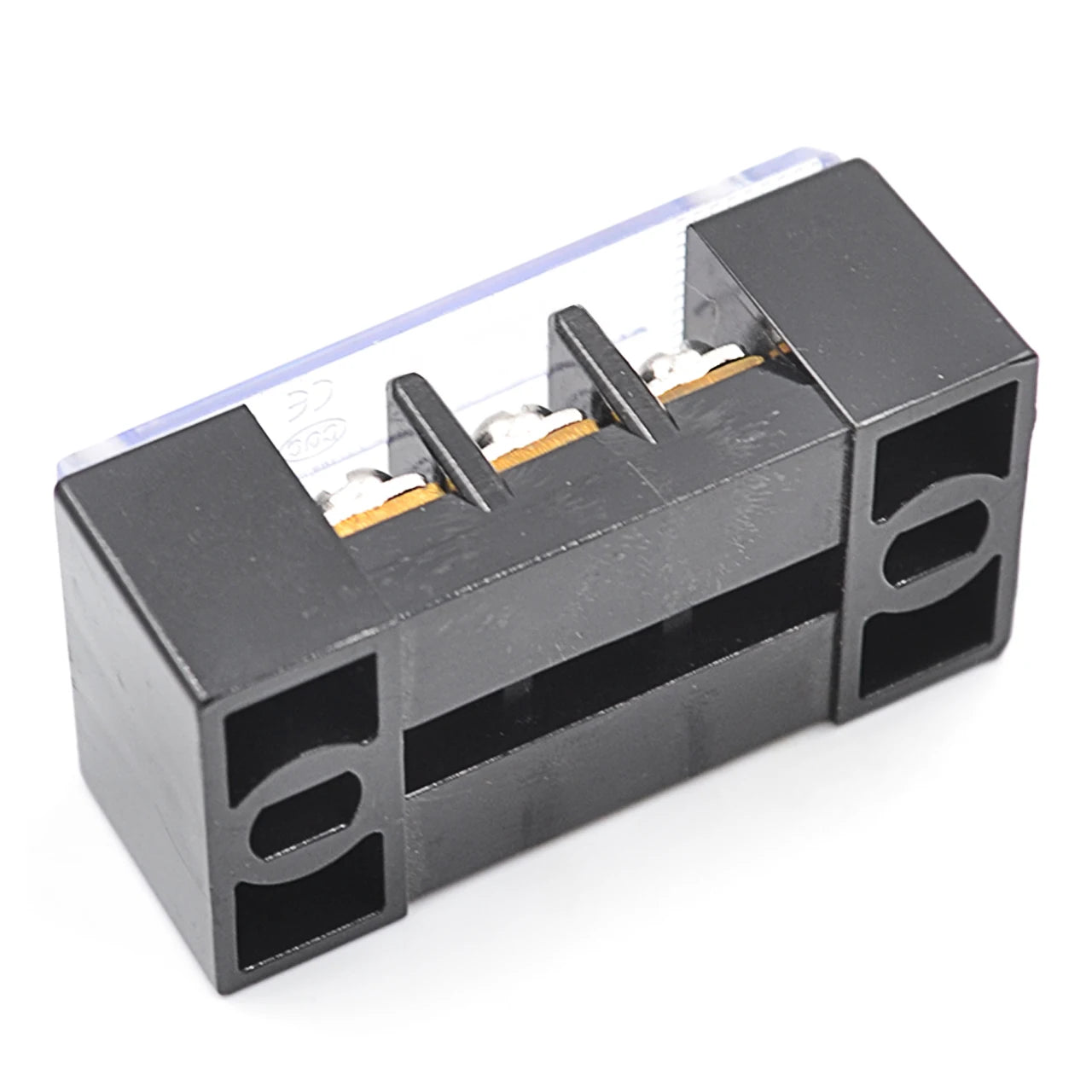 QTB-1003 Terminal Block Screw Terminal Electrical Terminal Strip Wire Connector Block 3-Pole Terminal Block