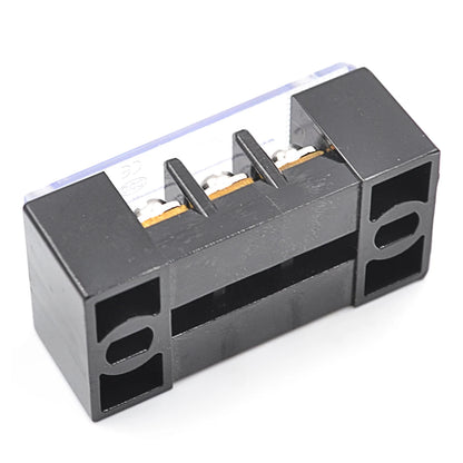QTB-1003 Terminal Block Screw Terminal Electrical Terminal Strip Wire Connector Block 3-Pole Terminal Block