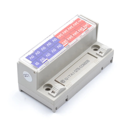 20 Bit  AC/DC 16AWG Terminal Block 24V Power Distribution Terminal Labeled Wiring  Identification Electrical Connection Terminal