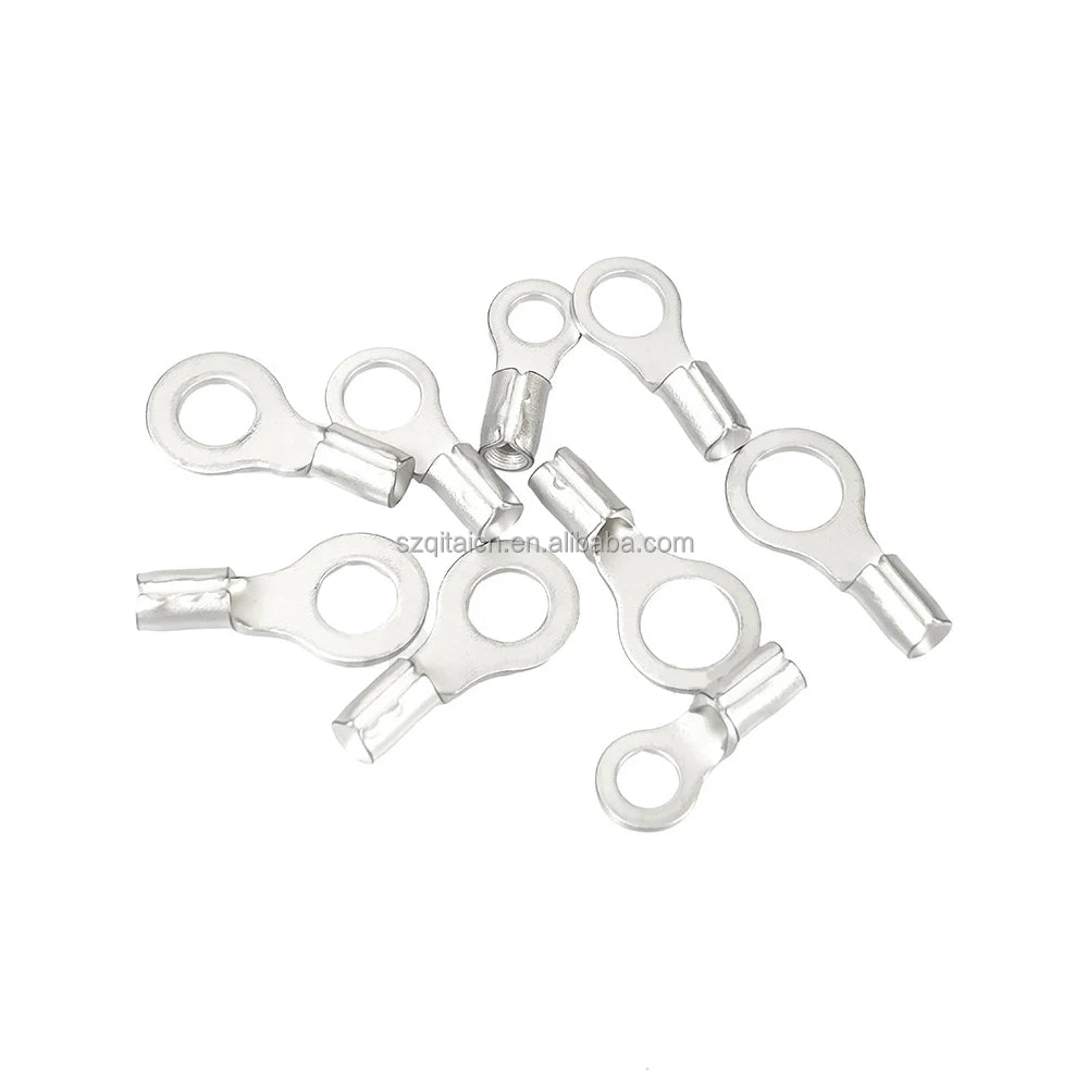 RNB Round Naked Insulated Ring Copper Terminal Lug  Electrical Wire Connector Insulated Crimp Connector