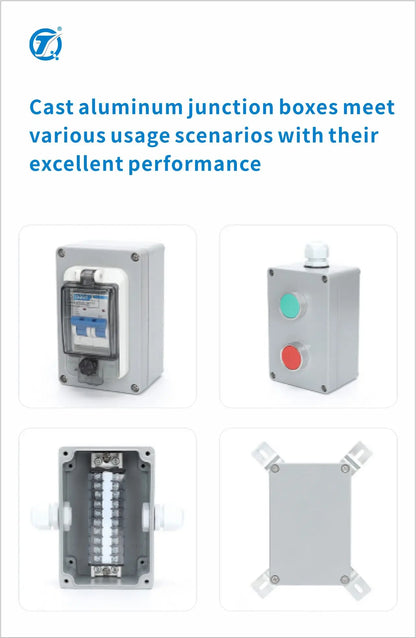 DA Series Aluminum Waterproof IP66 Junction Terminal Box Electronics  Distribution Box Project Electronic Terminal Enclosure