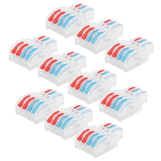 QDF Lever Wire Connectors Clear Transparent Quick Wiring Cable Connector Out Push-in Conductor  Electrical Connectors