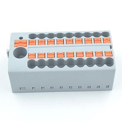QPTFX 6/18*2.5 Straight Plug 18 Bit Automotive Distribution Block 2.5mm Wire Diameter 26-12AWG Conductor Free Installation