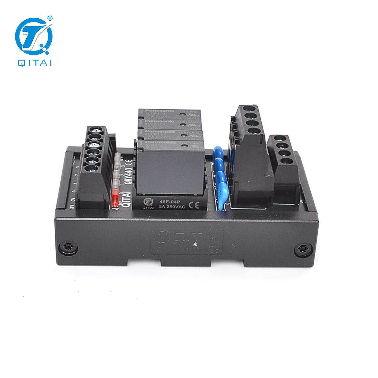 QMY440 Relay Module  4-Channel Plug-in Relay Module for Industrial Control  DC24V Compatible Terminal Blocks
