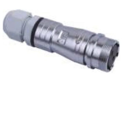 PC20F-2K PC Pipe Butting Type Backward Installed Socket K 20mm 250V Metal Circular Aviation Connector Waterproof  2-14 PIN