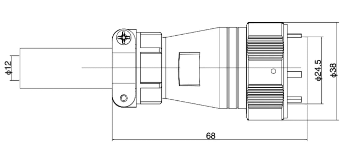 PTX 28F-12A  Industrial Waterproof Aviation Adapter Plug Electrical Connector 2-26P Multi Application Connector 7A