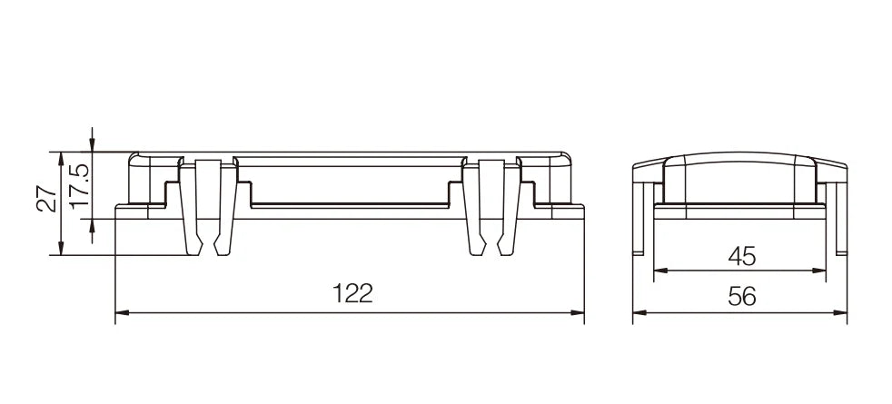 H24B-CV-4C Heavy Duty Industrial Connector Compact Series Top Entry Protective Hoods with Copper Contacts Aluminum Housing