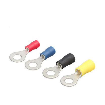 RV1.25-3 Insulated Copper Ring Terminal Electrical Wire Crimp Connector for Cable Harness for Industrial Automation