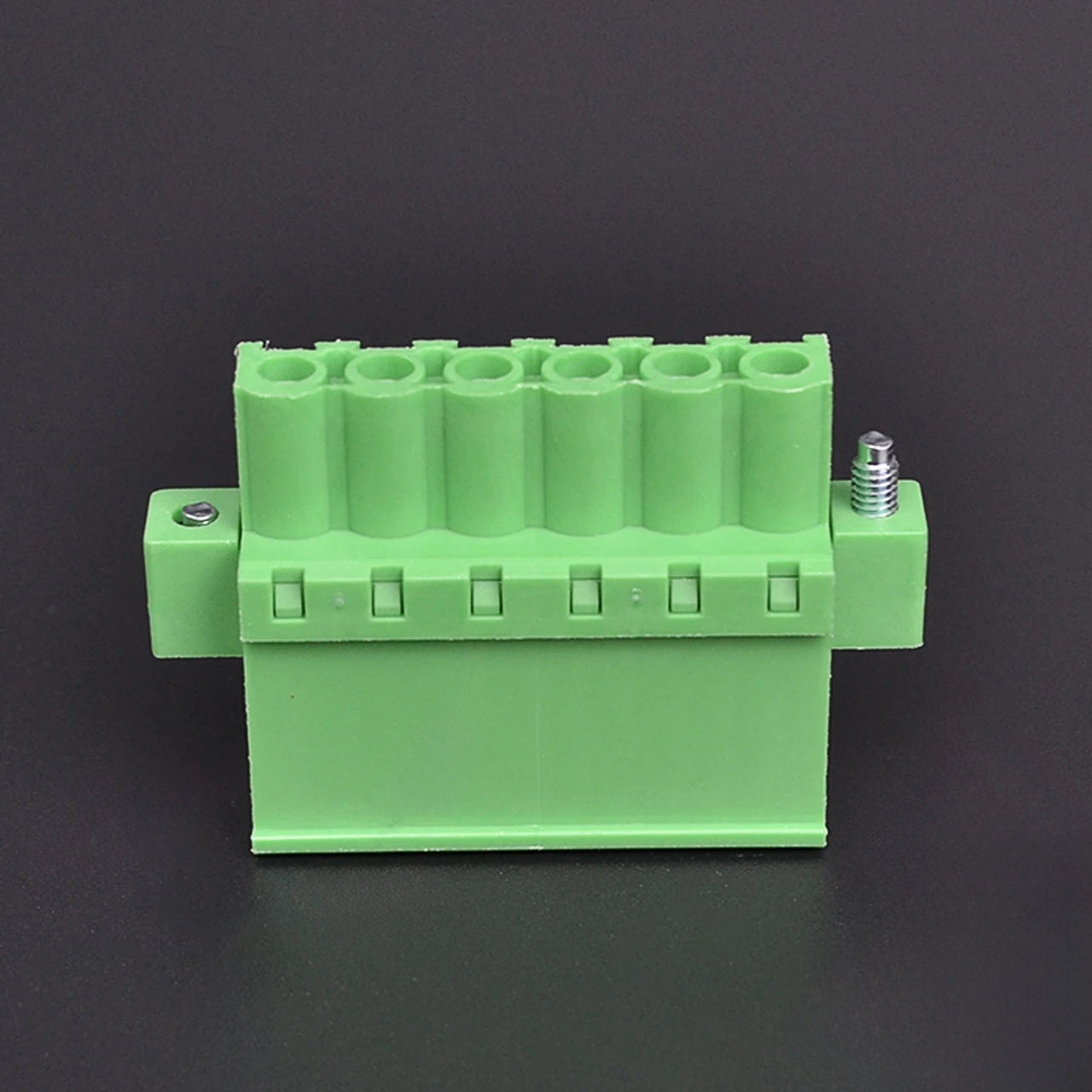 QPRA-500F-6P 5.00mm Pitch 6P 300v 15A M3.0 Screw Green PA Material QPR Series Plug PCB Terminal Blocks With Flange
