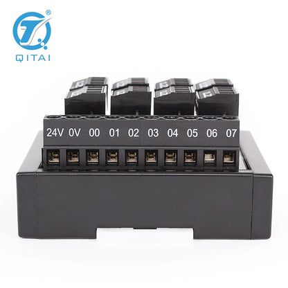 QMT081-P PNP High Efficiency 8 Bit Input Terminal Block DC24V 2A PLC Module Connect with LED Light