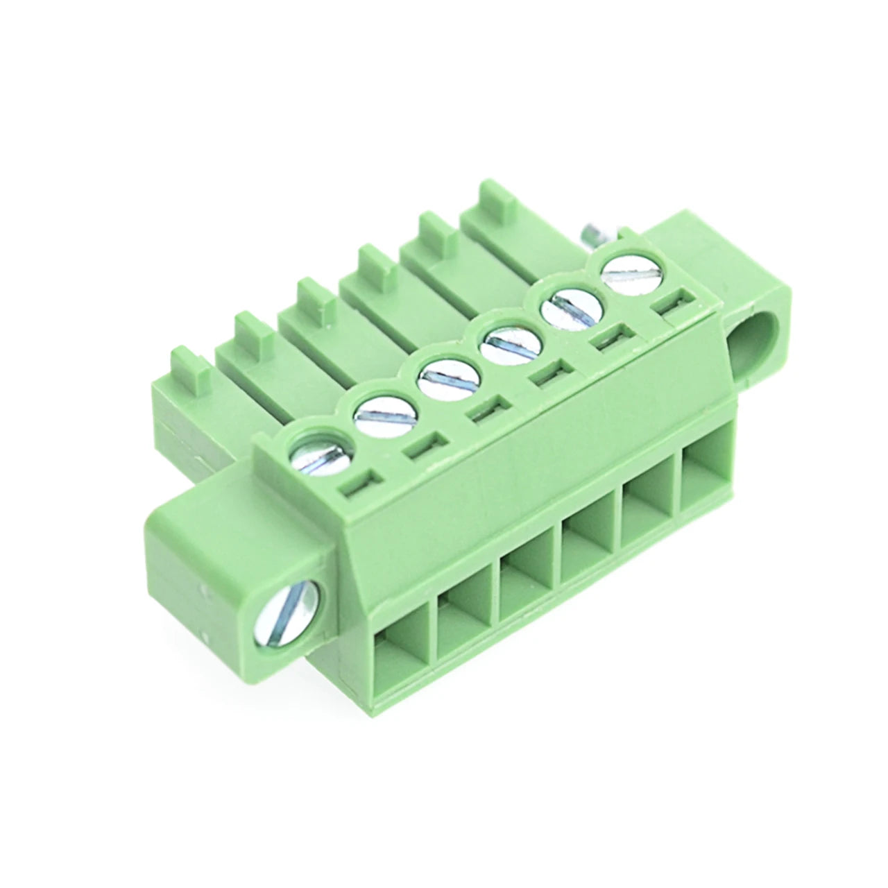 QPV-350F-6P 3.50mm Pitch 6P 300V 10A Male Wire Connector Terminators PCB Screw Plug-in Terminal Block