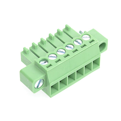 QPV-350F-6P 3.50mm Pitch 6P 300V 10A Male Wire Connector Terminators PCB Screw Plug-in Terminal Block