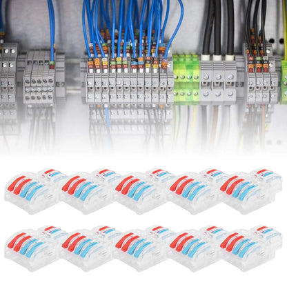 QDF Lever Wire Connectors Clear Transparent Quick Wiring Cable Connector Out Push-in Conductor  Electrical Connectors