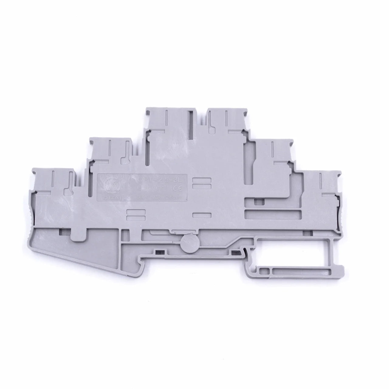 QPT2.5-3L PT 2,5-3L Multi 3 Level Push-in Connection Din Rail Terminal Block Spring 0.14-2.5mm²  500V 20A 3way Three Rows 35