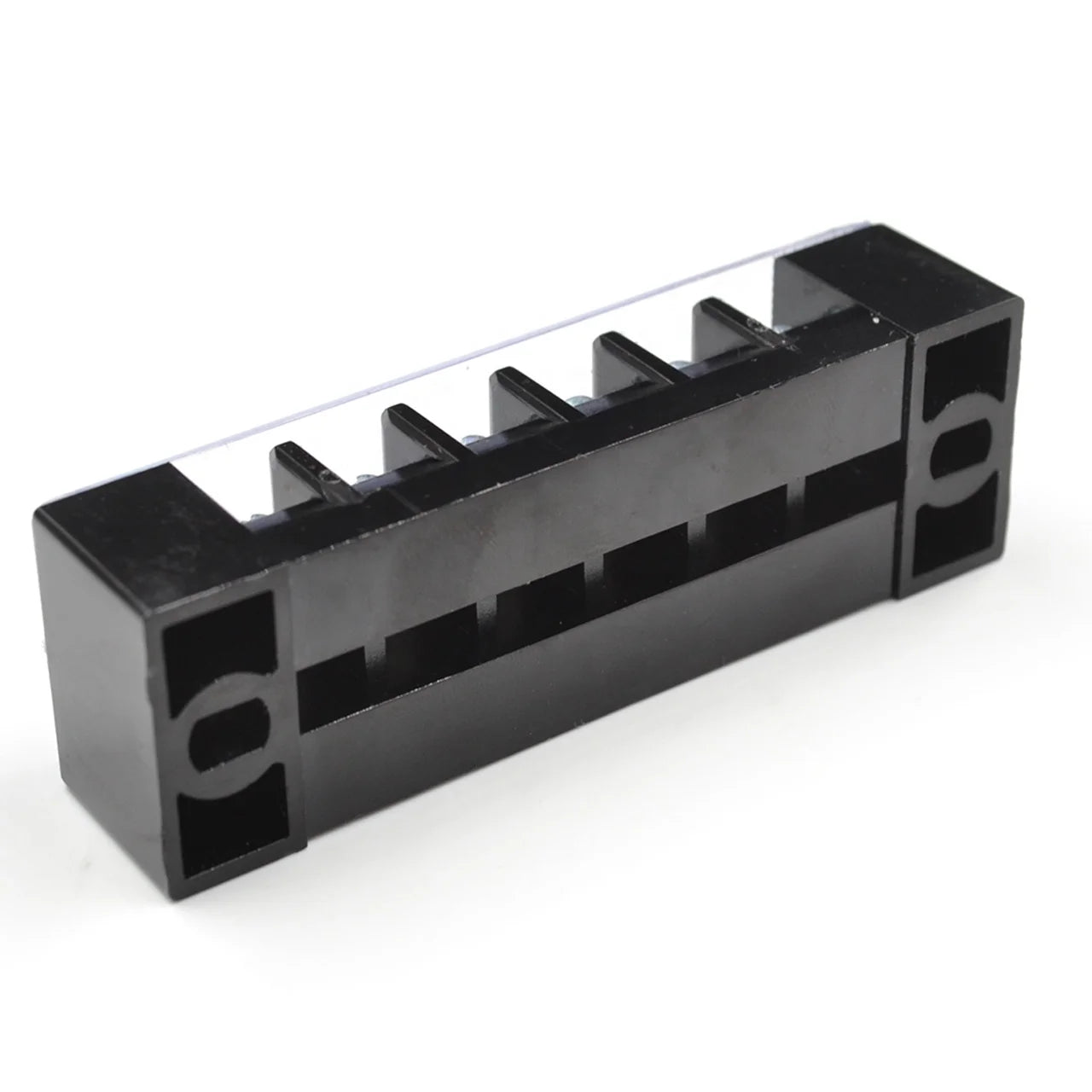QTB-1006 17.5A 1.5mm2 Barrier Terminal Block 6 Position Screw Terminal Strip for Electrical Wire Connection