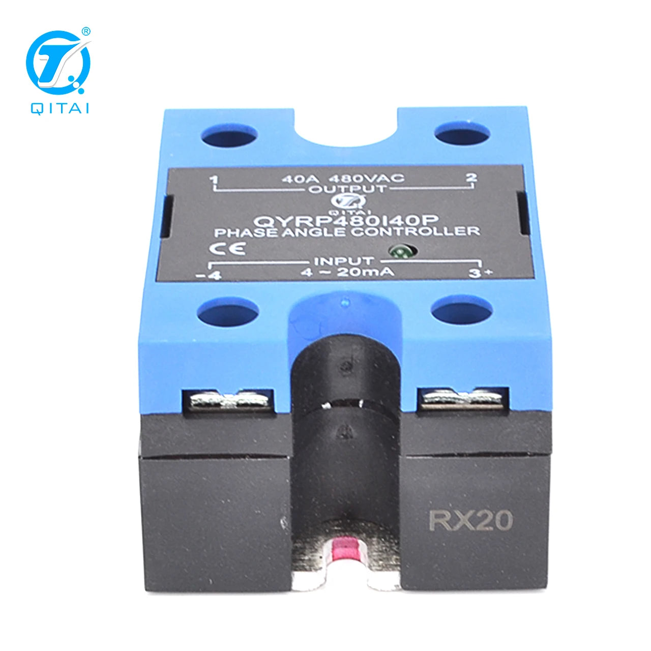 QYRP480I40P Solid State Relay with LED Indicator 0-10VDC Load 480V Single Phase AC Voltage Controller